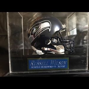 Russell Wilson Autographed Mini Helmet